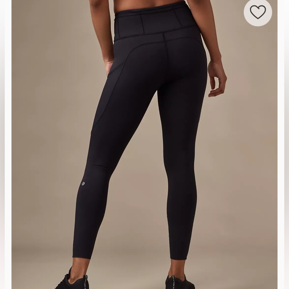 Lululemon Fast and Free High-Rise Tight 7 Pocket Size 4 Black